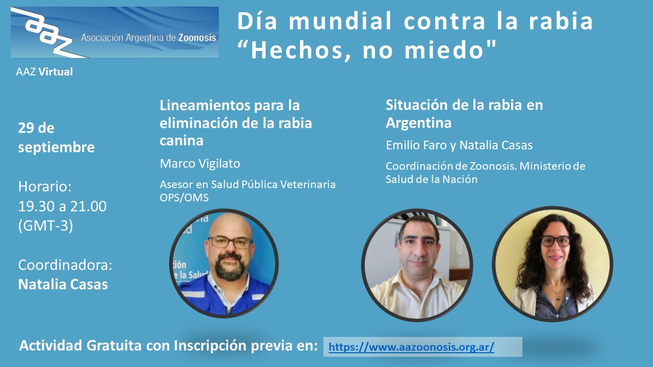 AAZ Virtual – Día mundial contra la rabia “Hechos, no miedo”