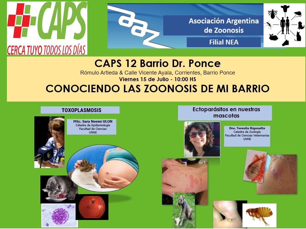 Conociendo las Zoonosis de mi barrio CAPS 12 Barrio Dr. Ponce – Corrientes
