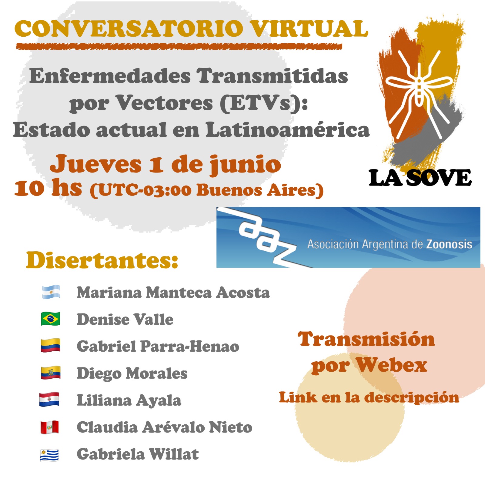 Segundo Conversatorio Virtual “Enfermedades Transmitidas por Vectores (ETVs)