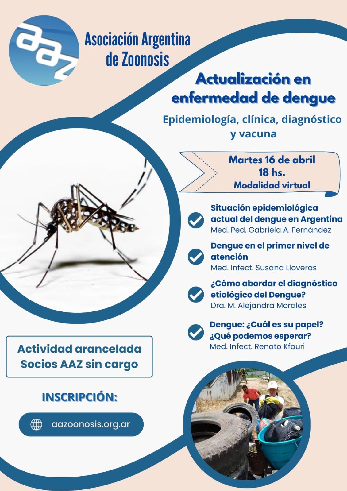 Actualización en enfermedad de dengue – Modalidad Virtual